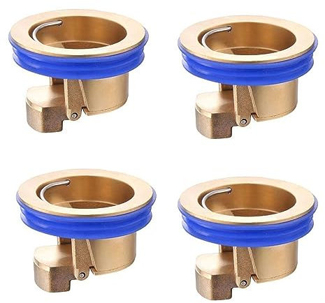 Nucleo deodorante per lo scarico del pavimento del WC, valvola in ottone, per scarico doccia, scarico a pavimento, anti odore, filtro per scarico fognario, tappo anti-odore, 4 pezzi