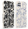 Pnakqil 2 stück Handyhülle für Samsung Galaxy A12 4G 6.5,Hülle Lustiges Verdrehtes Lächeln Face Design Grimace Bemaltes Muster süß Aesthetic Mädchen Silikon Schutzhülle Tasche Schön Kameraschutz Case