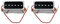 Bcowtte 2X P90 Elektrisch Gitarren Humbucker Größe Einzel Spule Gitarren Teile und Zubehör-Hals