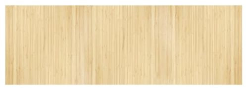 vidaXL Teppich, Bambusteppich Rechteckig, Bambusmatte rutschfest für Wohnzimmer, Läufer Küchenteppich Flurteppich, Modern, Hell Natur 100x300cm Bambus