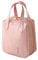 Trousse de toilette pour femme - Grand organiseur en cuir synthétique - Avec 2 compartiments et 6 poches - Sac hygiénique portable imperméable pour maquillage - Compagnon de voyage, Rose, Refer to