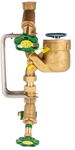 Fallrohr Hauswasserzähler Kombi-Set, Baulänge 105 mm, inkl. Einbaugarnitur 1 Zoll, starre Ausführung, Edelstahl