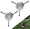 Rasentrimmer Fräskopf, Stahldraht Freischneider Trimmer Kopf, Gras Freischneider, Unkraut Drahtbürste für Garten Rasentrimmerkopf Rasenmäher Elektrowerkzeug (3Köpfe*2pcs)