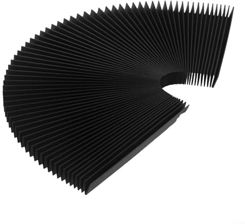 CNC Machine Guard Cloth Milling Machine Flexible Protective Rubber Accordion Pleats Shield Cover(150mm)