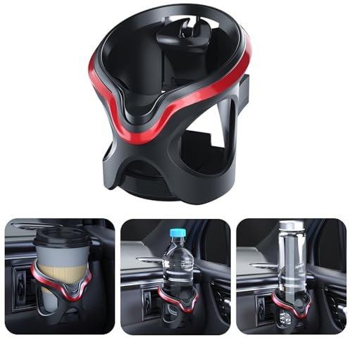 GeträNkehalter Auto, Auto Aschenbecher Rot,Becherhalter Auto,Extra Cup Holder for Car Autohalter FüR Kaffeetassen,Car Cup Holder,Aschenbecher Auto Sportorientiert