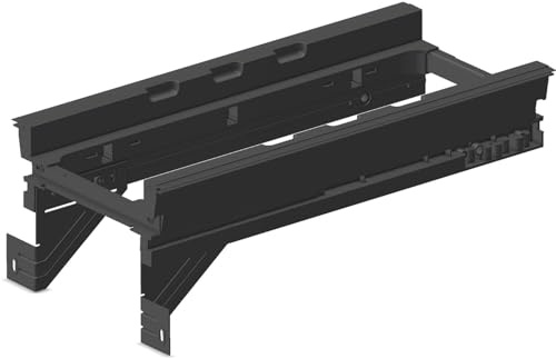NINKA 5260.12 90680 Hängerahmen eins2fünf KB300, NT500 Mülleimer Halterung eins2füng KB 500mm-Halterung für Einbau Abfallsammler eins2top, Kunststoff dunkelgrau