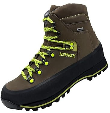 BITRABI Nembek 300L Scarponi da Caccia e Trekking, Impermeabili, Pelle Nabuk, Lacci Rinforzati