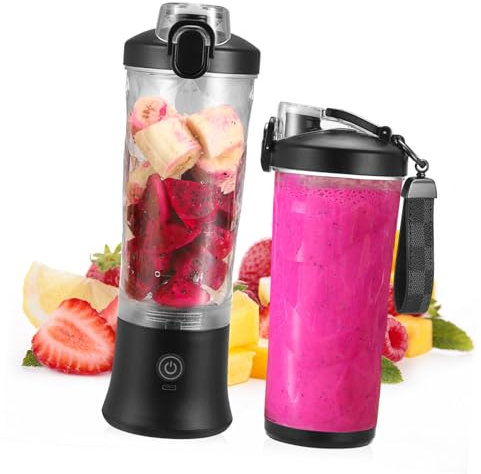 NAMOARLY Extractor De Zumos Portátil Exprimidor Recargable Para Frutas Vaso Eléctrico Para Uso Casa y Gimnasio