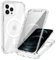XTCASE für iPhone 12 Pro Max Hülle Magnetisch Kompatibel mit Magsafe, 360 Grad Ganzkörper Schutzhülle mit eingebauter Displayschutzfolie, Stoßfest Kratzfeste Nie Vergilbung FallSchutz, Transparent
