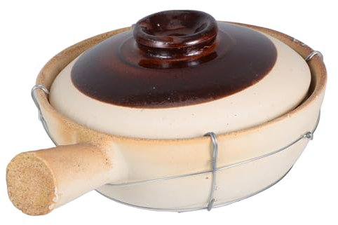 Alipis Olla De Barro Mexicana Cerámica Tradicional Para Cocinar Sopas y Guisos