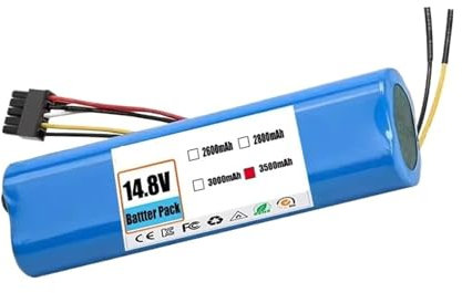 Batería de 14,4v 12800mah Compatible con cecotec Conga 3090 3091 3092 1690 1890 2090 2290 Accesorios de aspiradora robótica(3500mAh)