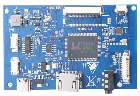 Placa de controlador LCD de 1 canal, placa modular de 40 pines, compatible con placa de módulo de visualización