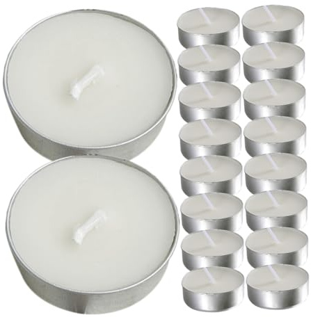 Holibanna 100 Stück Teelichter zur Hochzeit Teelichter Kerzen the christmas candle weihnachtskerze wedding y Minikerzen für den täglichen Gebrauch Hochzeitskerzen Zubehör Paraffin Weiß