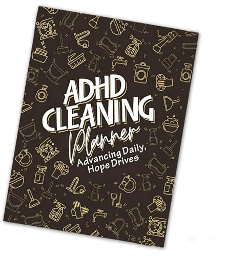 ADHD Cleaning Planner, Bundle Household Cleaning Schedule & Checklist Management, DIY Schedule & Organizer with Home Chore Chart, Daily Weekly Monthly Organizer for Home