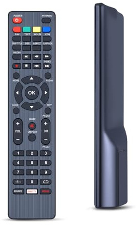 RYQIF Ersatzfernbedienung für JVC/Jaytech Fernseher RM-C3411 RC159 | GPRC15926, GQ15D-AS24D, GQ16D-AS40, GR00D-NS49G,Keine Einrichtung erforderlich,Empfindlich,Voll funktionsfähig