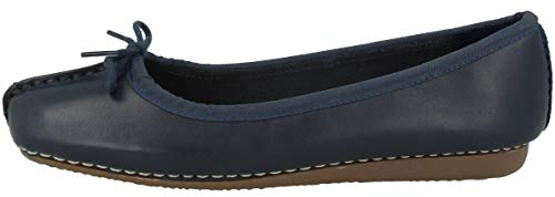 Clarks Damen Freckle Ice Ballerinas, Blau, 41 EU