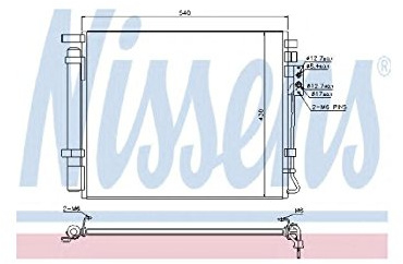 NISSENS Kondensator, Klimaanlage 940272 | Kompatibel mit: KIA SORENTO II