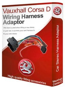 Corsa D CD radio stereo wiring harness adapter lead loom ISO converter