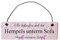 Deko Shabby Chic Schild Sie befinden sich bei Hempels unterm Sofa hi... Vintage Holz Türschild in rosa mit Draht