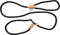 DOG & Co Soft Touch Rope Slip Dog Lead, 0.8 x 150 cm, Black