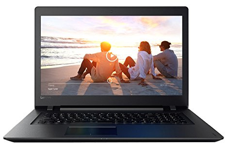 Lenovo Ideapad 110 17.3 Laptop, Black (Intel Core i3-7100U, 4GB, 500GB HDD, Intel HD Graphics 620, Windows 10) 80VK000EUS