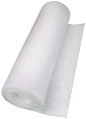 Filterrolle Weiß,Filterklasse G2, 7-10mm Stärke, Abmessung 1 x 10m, Filtermatte, Filterflies, Mattenfilter