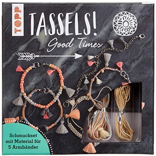 Tassels! Schmuckset Good Times: Anleitung und Material für 5 Tassel-Armbänder zum Selbermachen