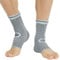 NEOtech Care Sprunggelenkbandage - gestrickte Bambusfaser - mittlere Kompression - rechts oder links - Herren & Damen (Grau, 1 Paar, Größe M)