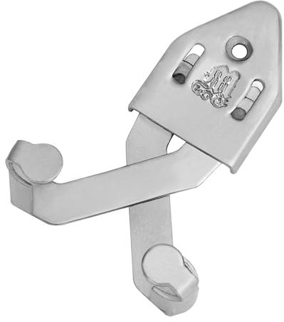 Mythrojan Metal Single Sword Wall Mount Vertical Sword Mount Display Wall Hanger Adjustable Multifunctional Mount Wall Decor Rack for Axe, Knives (Silver, 3)