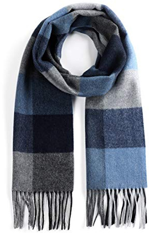 TITAKING Unisex 100% Wool Cashmere Scarf for Men Women Warm Winter Scarves