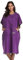 FLYILY Ultraleichtes Poncho-Handtuch, Surfen, Wickelhandtuch Kleid mit Kapuze, Mikrofaser (Lila, L)