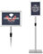 RELAX4LIFE Porte-affiche sur Pied Hauteur Réglable 73,5-118 CM | 78,5–123CM en Alu, Présentoir Horizontale ou Verticale pour Mariages, Expositions, Magasins et Menus (A4, Argent)
