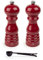 Peugeot Paris u'Select 7-inch Salt & Pepper Mills Gift Set, Passion Red - With Stainless Steel Spice Scoop/Bag Clip