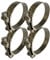 Boltza® SS304 Single Bolt Hose Super Clamp 64-67mm Clip Silicone Rubber Exhaust x4