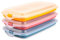 Porta Embutidos y Alimentos Sistema Deli, Conservación Optima de Lonchas en Nevera, Medidas 24.8 x 14.4 x 3.3 cm (3X Tricolor)