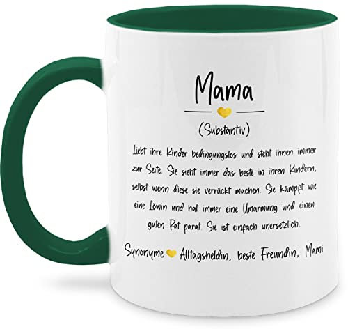 Tasse Tassen 325ml - Mama Definition - Geschenk Mutti Muttertag Mami - 325 ml - Petrolgrün - für mutter geschenke tags 2024 tag zum mamas beste mütter muttertagsgeschenke muttertagstasse