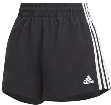 adidas Damen Essentials 3-Stripes Woven Shorts, Black/White, M