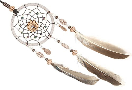 Dreamcatcher Kanada Klein 1 Stück mit Federmuscheln Autoanhänger Dekoration
