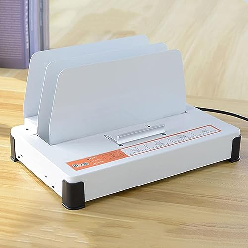 Thermobindemaschine für A4, elektrische Bindemaschine, Schmelzbindungsstärke von 1 bis 50 mm, für Ausschreibungen, Versicherungsverträge, Berichte, für den Einsatz im Büro