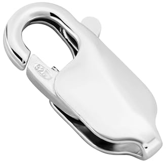 NKlaus Kettenverschluss Karabiner 925 Sterlingsilber 11mm Ersatz, 1 Stück | Für Silberketten; Gewicht 0,6g