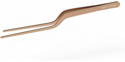CREATIVECHEF 1 pinza de cocina de 8 pulgadas, pinzas ergonómicas para alimentos, acero inoxidable, cobre