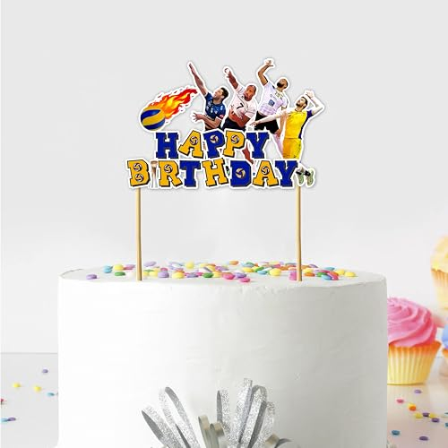 Seyal® Volleyball Happy Birthday Cake Topper