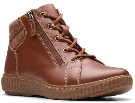 Clarks Caroline Park Stiefelette für Damen, Hellbraun, Kombi, 36 EU