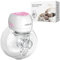 Breast Pump Electrical Wearable, Plainless Hands Free Breast Pump,3 Modes 9 Levels with LCD Display, Low Noise Rechargeable Wireless Protable Breast Pump with 21mm/24mm Flanges (Pink 1PCS)