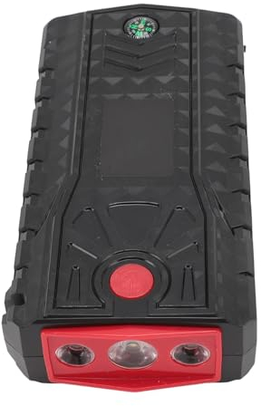 Auto-Starthilfe, 15000 MAh, 1000 A, Starthilfe-Akku mit LED-Taschenlampe, Wandladegerät und USB-Ladeanschluss für 7 L Benzin, 5,5 L Derv-Motor, 12 V Autobatterie-Booster