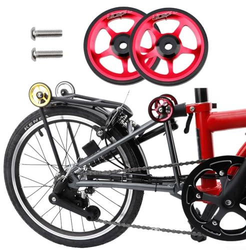 Austauschbares Aluminium-Easywheel für Klapprad, lange Lebensdauer, Schwarz