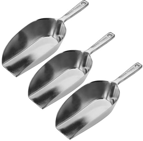 Westmark Haushaltsschaufeln Hygia – 3 praktische Schaufeln zum sauberen Dosieren von trockenen Zutaten wie Zucker und Gewürzen oder Tierfutter und Süßigkeiten – 48 ml