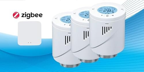 ROB Smartes Heizkörperthermostat-Starterset,ST 3 Set 3 Thermostate und EIN Internet-Gateway