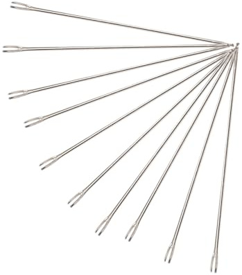 10pcs Doll Rerooting Needles 0.6mm, Doll Knitting Tool for Doll Making & Repair, Wig Rooting Supplies Crafting Kit