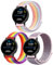Harikiri 18 mm Nylon Armband mit Garmin Venu 3S/Venu 2S/Vivoactive 4S/Vicomove 3S/Active S/Forerunner 265S/255S/255S Music,Fossil Women's Gen 6 42mm/5E 42mm/Women's Gen 4 Sport